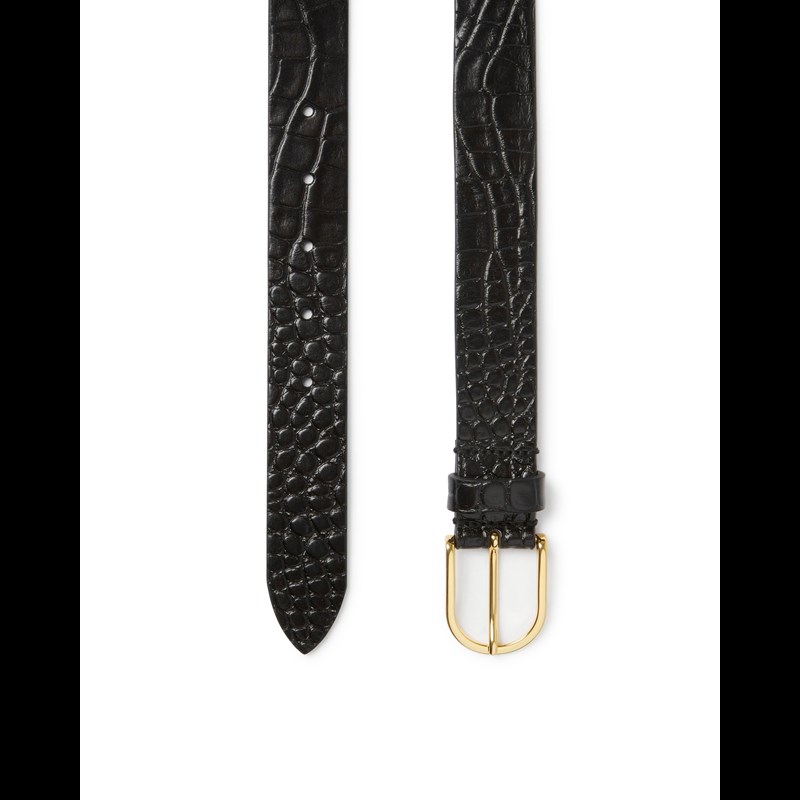 Saddler Dame Bälte Safira Svart/Croco 80 Cm 2