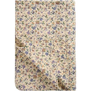 Ib Laursen Filt Quiltet Lila blomma