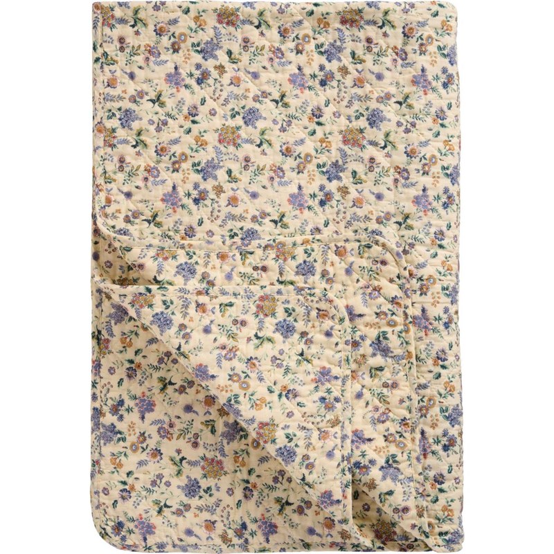 Ib Laursen Filt Quiltet Lila blomma 1