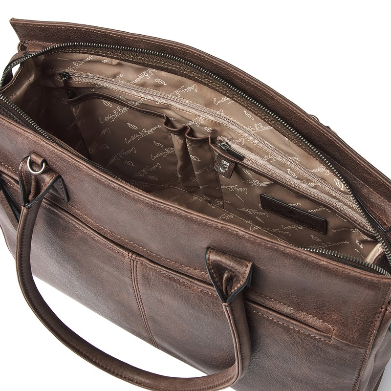 Castelijn & Beerens Axelväska RFID Mocca Brun 15" 8