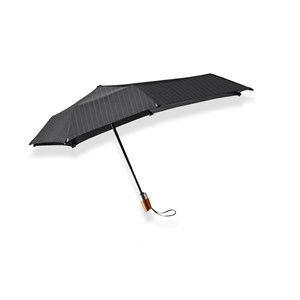 Senz Stormparaply mini de Luxe auto Svart med rand