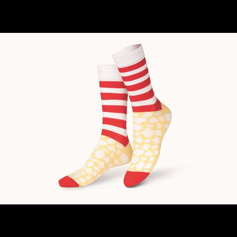 Eat My Socks Strømper Popcorn Rød 2