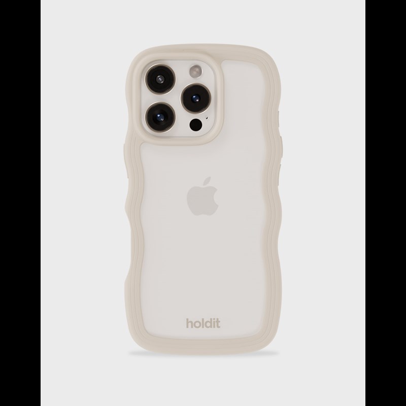 Holdit Mobilfodral Wavy Beige Iphone 16 Pro Max 1