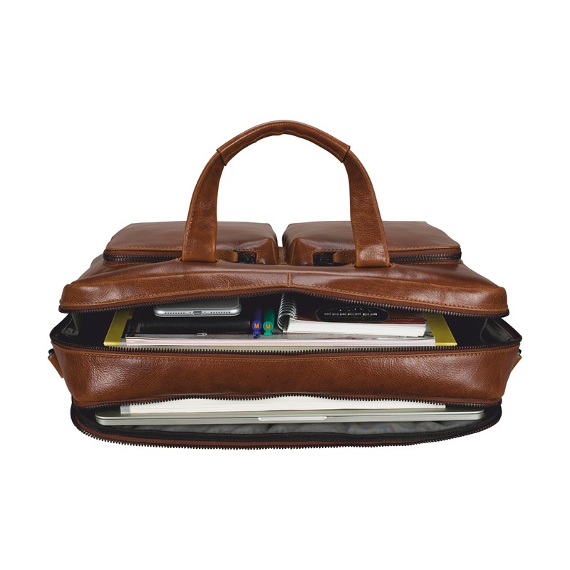 Leonhard Heyden Computertaske Porto 2 Room Brun 15" 2