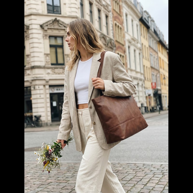 Aura Shopper Viper  Cognac 14" 2