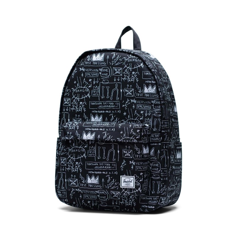 Herschel Rygsæk Classic X-Large Sort m/hvide bogstaver 3