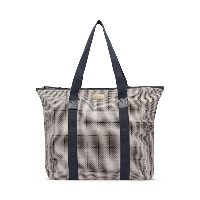 DAY ET Shopper Day GW Check Mørk blå