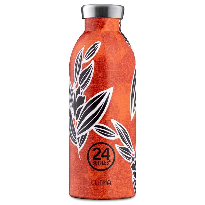 24Bottles Termoflaske Clima Bottle  Orange Mønster 1