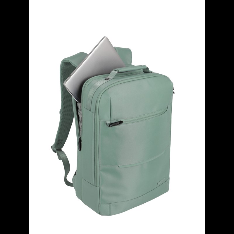 travelite WORKFLOOW backpack L, sage Grön/Taupe 15" 6