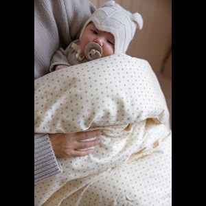 Cam Cam Copenhagen Sengetøj Baby Capri 70x100 Blå Blomst alt image