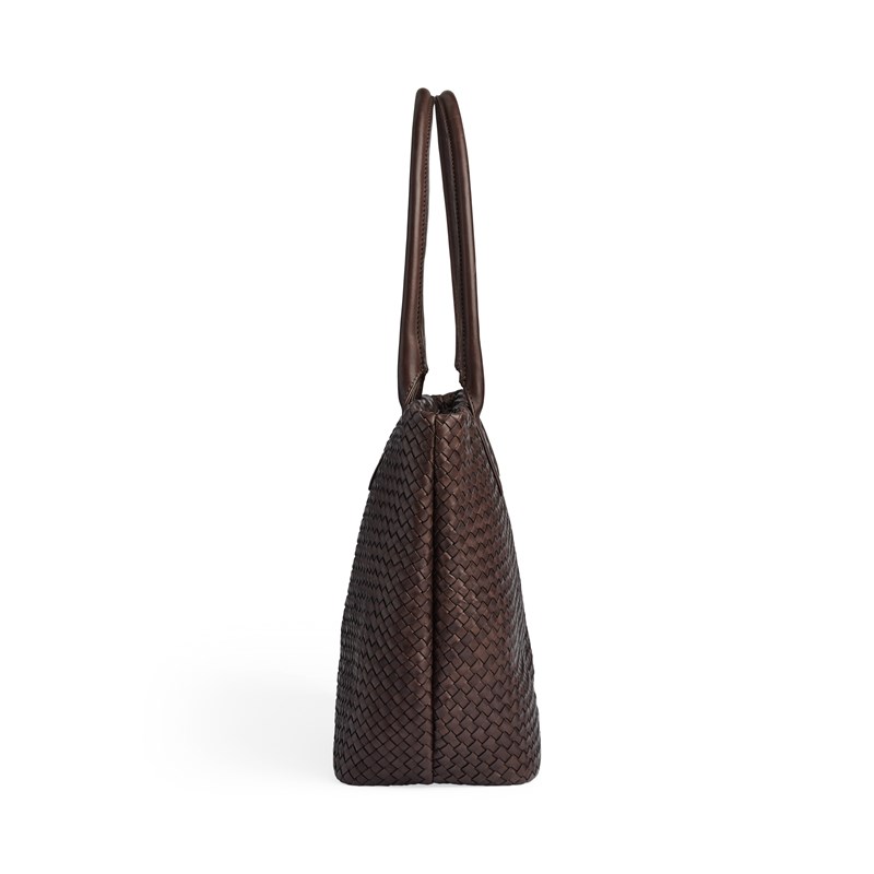 MARKBERG Shopper Wrenmbg Weave M. Brun 15" 6