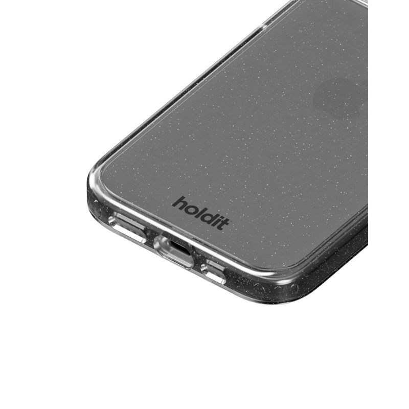 Holdit Mobilfodral Glitter Svart iPhone 13/14/15 4