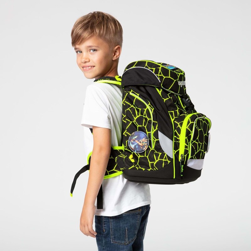 Ergobag Skoletaskesæt Pack Lumi Sort/Gul 7