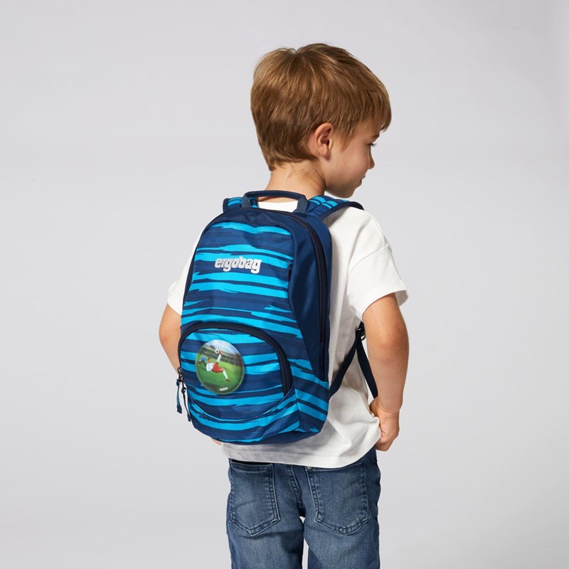 Ergobag Dagisryggsäck Ease S Blå rand 2