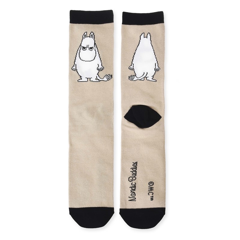 Nordic Buddies Strumpor Mumintrollet Beige Str. 40-46 1