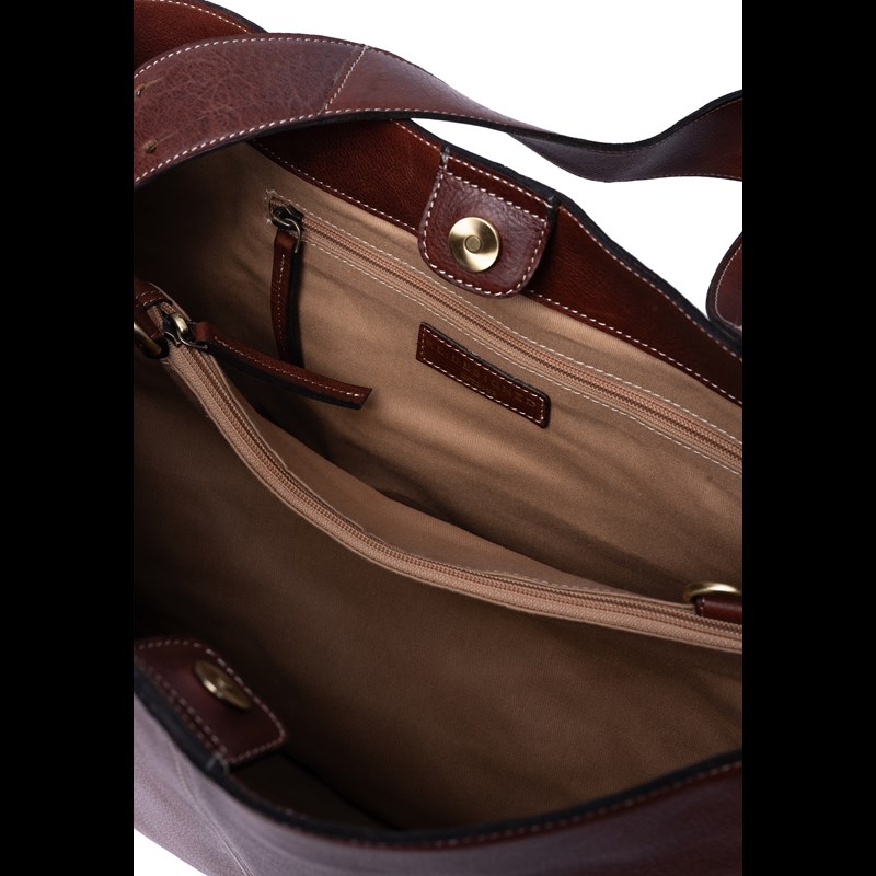 RE:DESIGNED Skuldertaske Naya Big Cognac 6