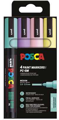 POSCA Pennor POSCA PC-5M 4-pack Multi