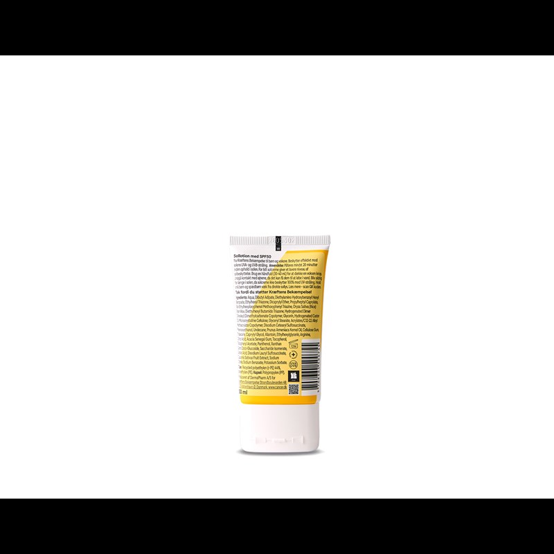 Kræftens Bekæmpelse Sollotion SPF50 TO GO Hvid 2
