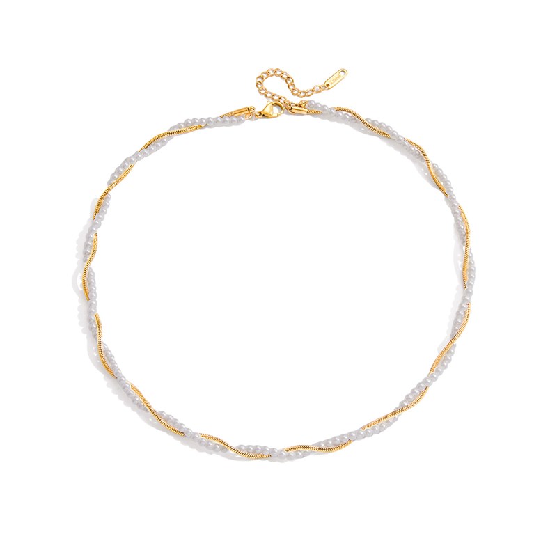 By Stær Halsband Violett Guld