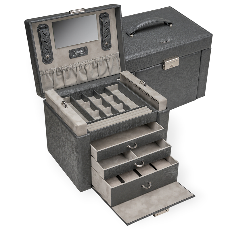 Sacher Smykkeskrin Large Grå 1