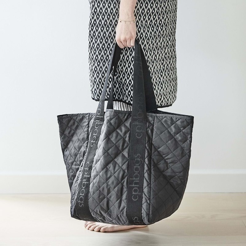 cphbags Indkøbstaske Sort Quilt 5