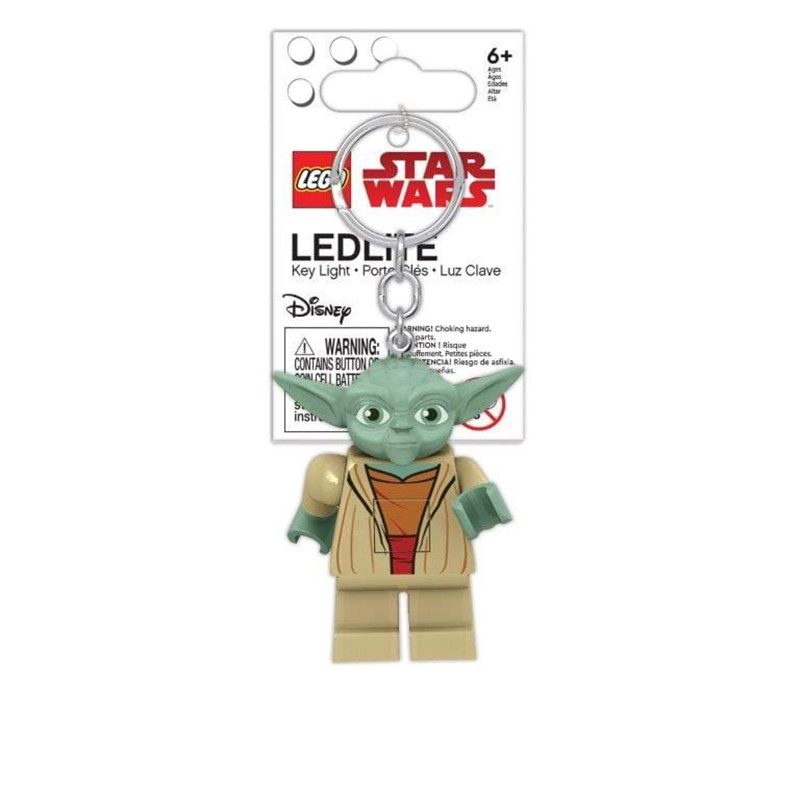 LEGO Bags Nøglering med LED lys Yoda Grå 1