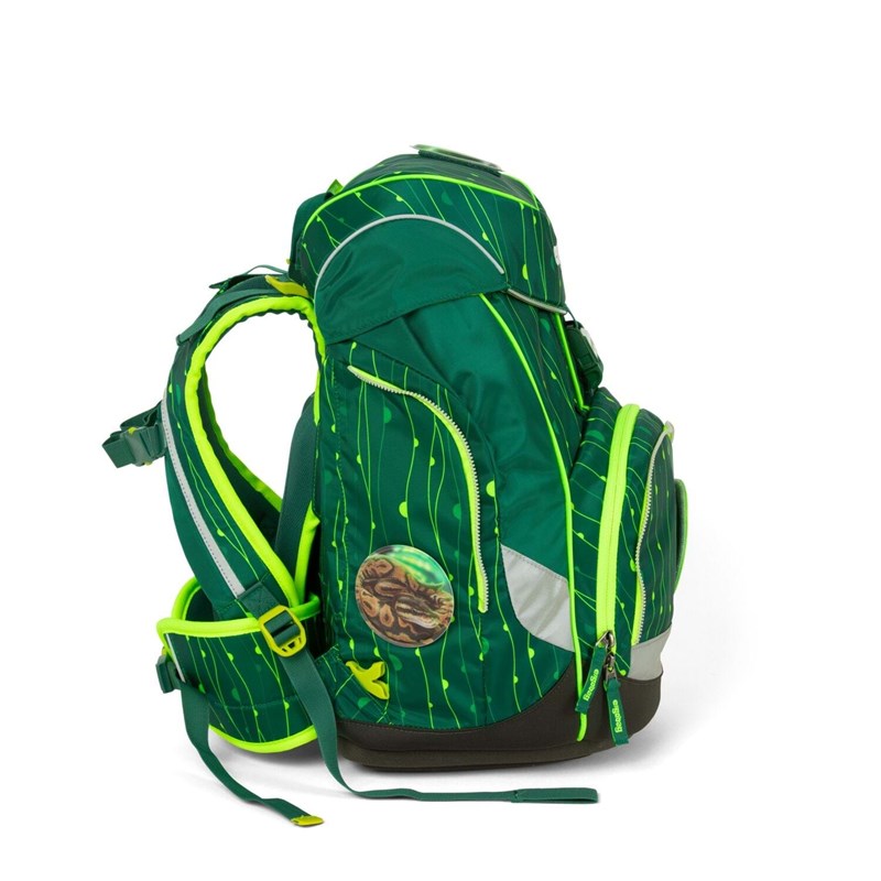 Ergobag Skoletaskesæt Pack Lumi Grøn mønster 3