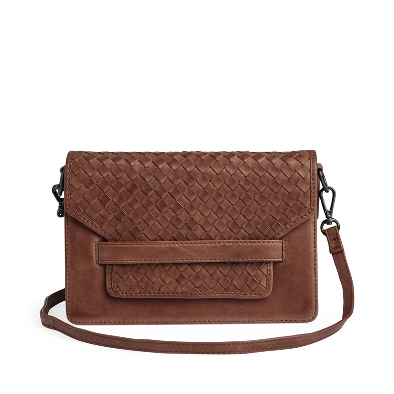 MARKBERG Crossbody Arabellambg Weave Cognac 3