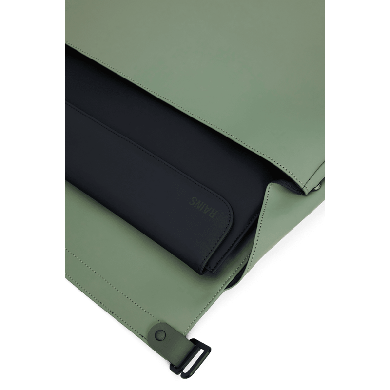 RAINS Axelväska Messenger OTG W3 Blad grön 14" 5