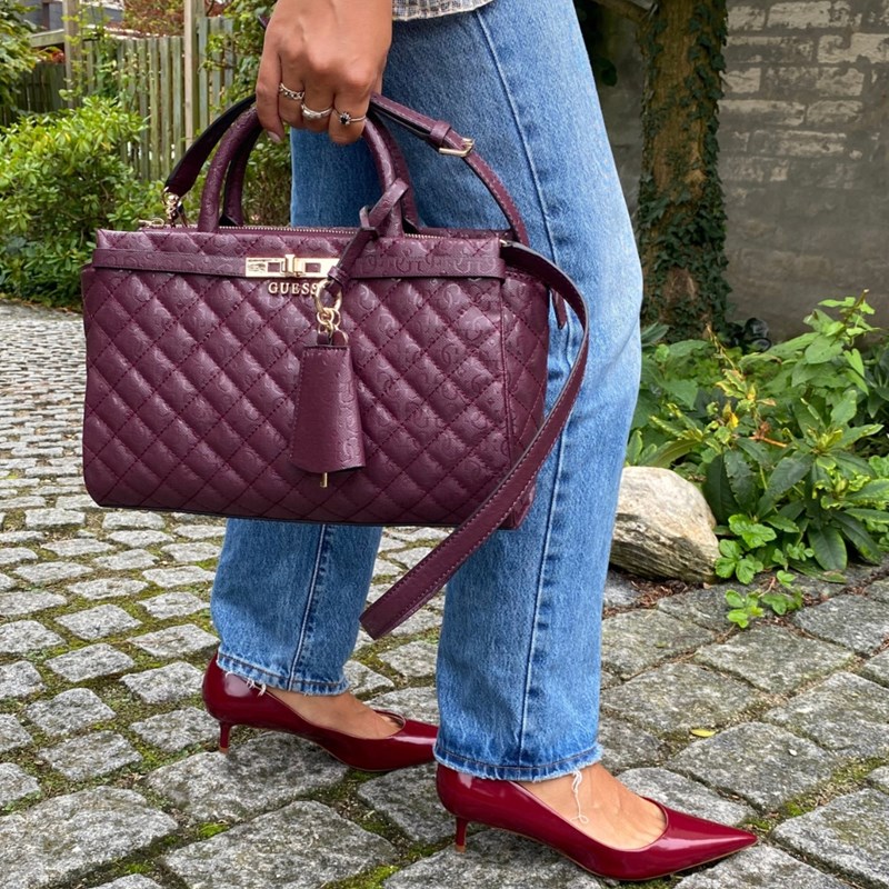 Guess Handväska Idra Girlfriend Bordeaux 2