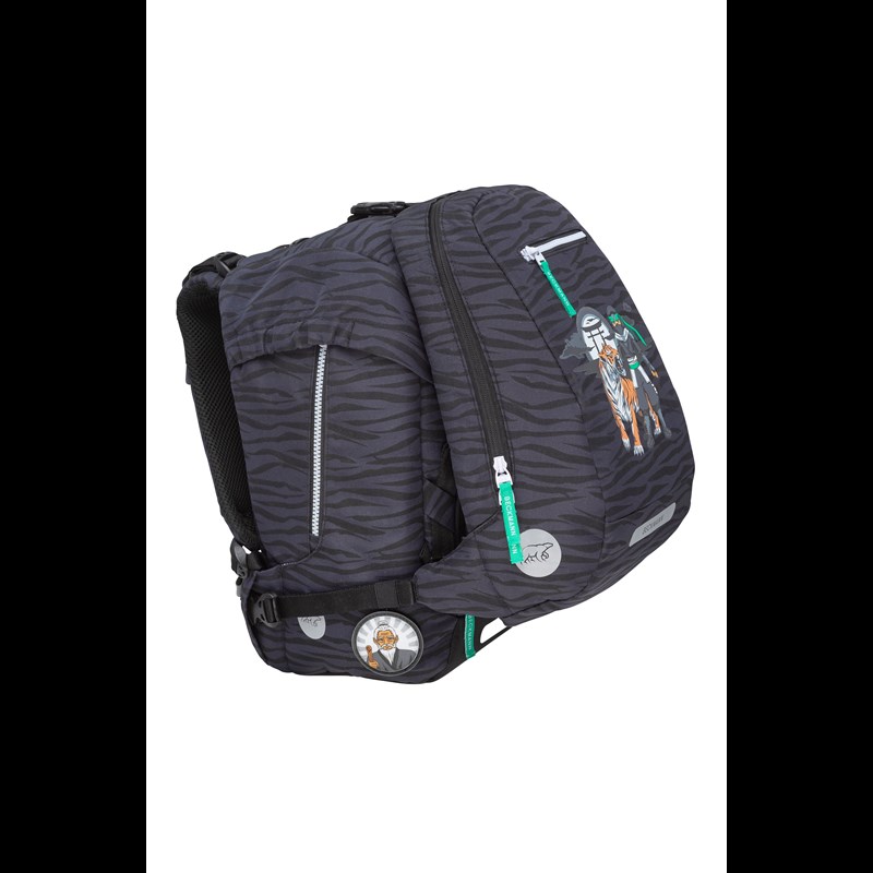 Beckmann Gymnastiktaske Ninja Tiger Sort m/mønster 3