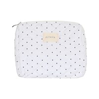 PITAYA Necessär Dots Medium  Vit