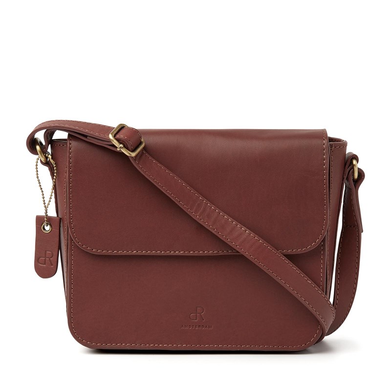 dR Amsterdam Crossbody Brun/röd 1