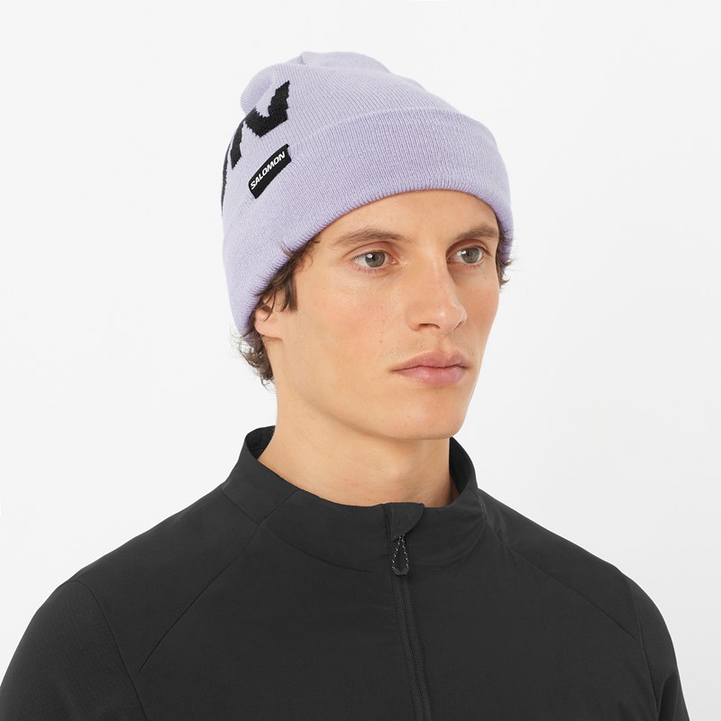 Salomon Hue Hermitage Beanie Lilla 2