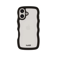 Holdit Mobilcover Wavy Sort Iphone 16 Plus 1