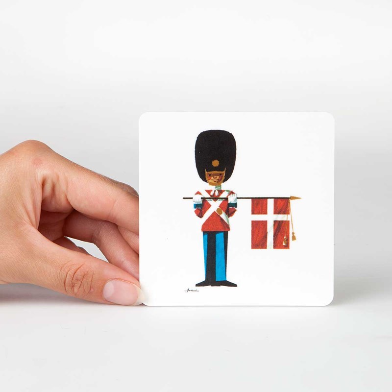 Antoni Legacy Drikkebrik Garder m. Dannebrog Rød tern