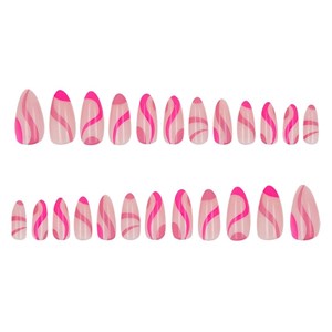 UNIQ Kreativa naglar med lim Rosa alt image