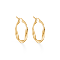 Studio Z Øreringe Creol Curved Guld
