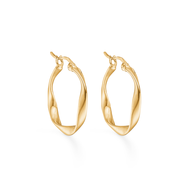 Studio Z Øreringe Creol Curved Guld