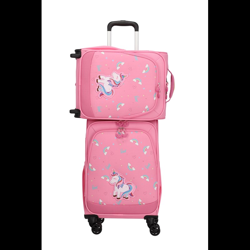 travelite Børnekuffert Unicorn Pink Str M 12
