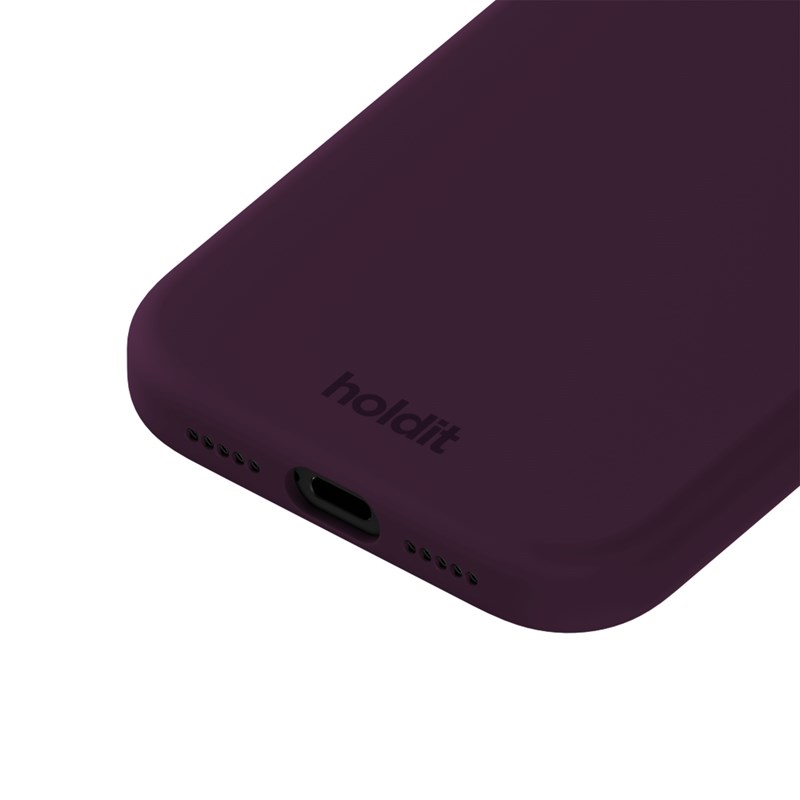 Holdit Mobilcover Deep Plum Blomme iPhone 17 Pro 3