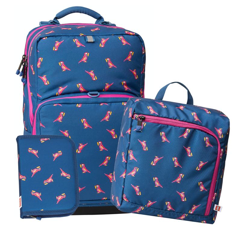 LEGO Bags Skolväskeset Maxi+ Parrot Blå/Mönster 1
