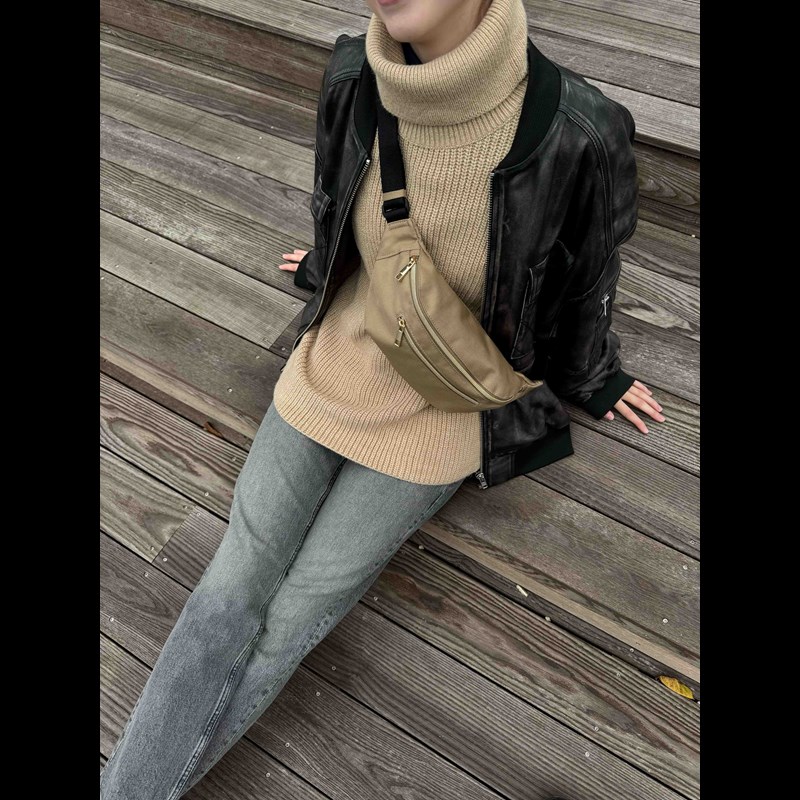 Aura Midjeväska Salerno Recycled Karamell 2