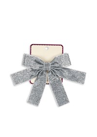 Konges Sløjd Hårsløjfe Glitter Velvet Sølv 1