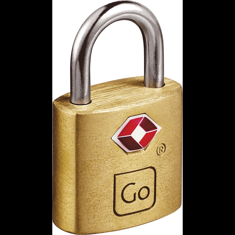 Go Travel Hængelås med TSA lås Guld 2
