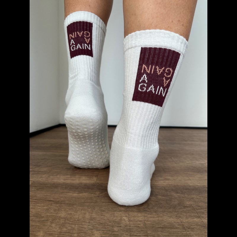 Again Yoga/ Reformer/ Padel Strømper Beige 37-39 3