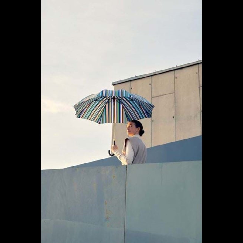 Hoffmann Paraply lang Clima M&P Blå strib 2