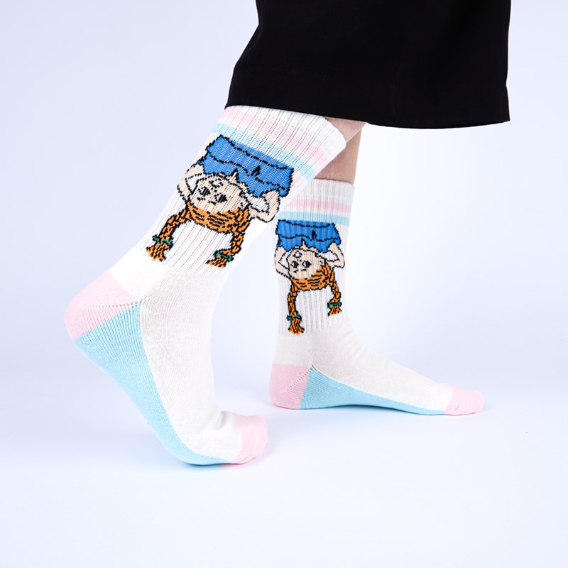Nordic Buddies Strumpor Pippi  Vit Str. 36-42 2