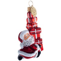 Brink Nordic Julekugle Nisse m/ Gaver Rød/Hvid 1