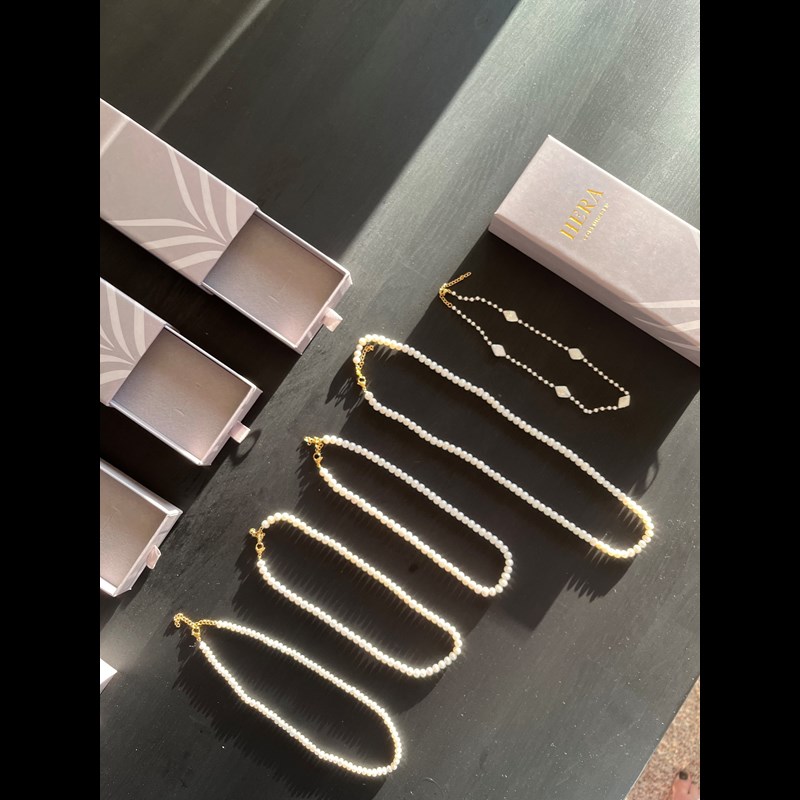 HERA Halsband Hilde Vit 5